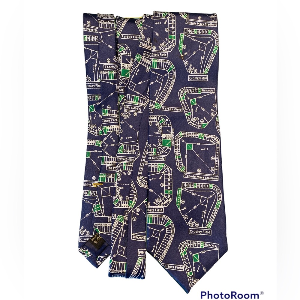 Josh Bach Baseball Fields Tie.